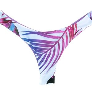 Reversible Cheeky Bikini Bottom - Palm Print